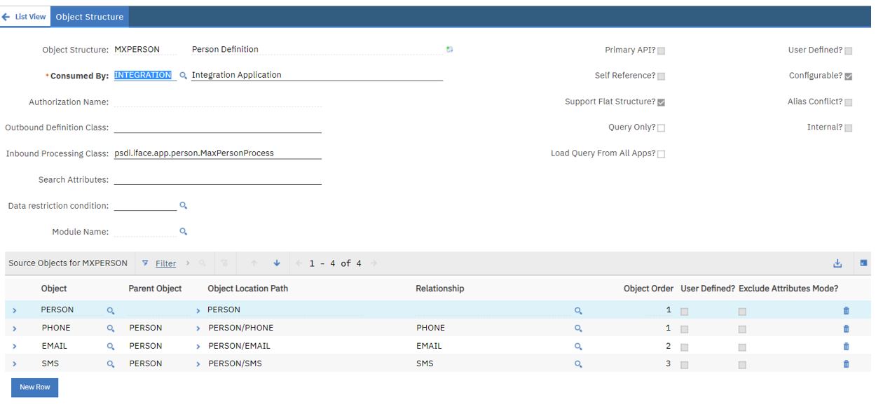 An image demonstrating step 1, integration object structure in data imports
