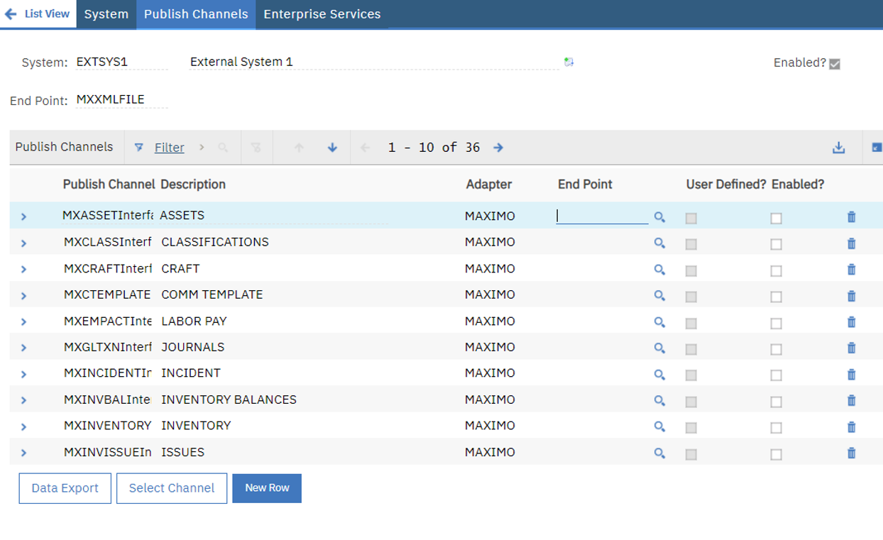 An image demonstrating step 3, publish channels in data imports