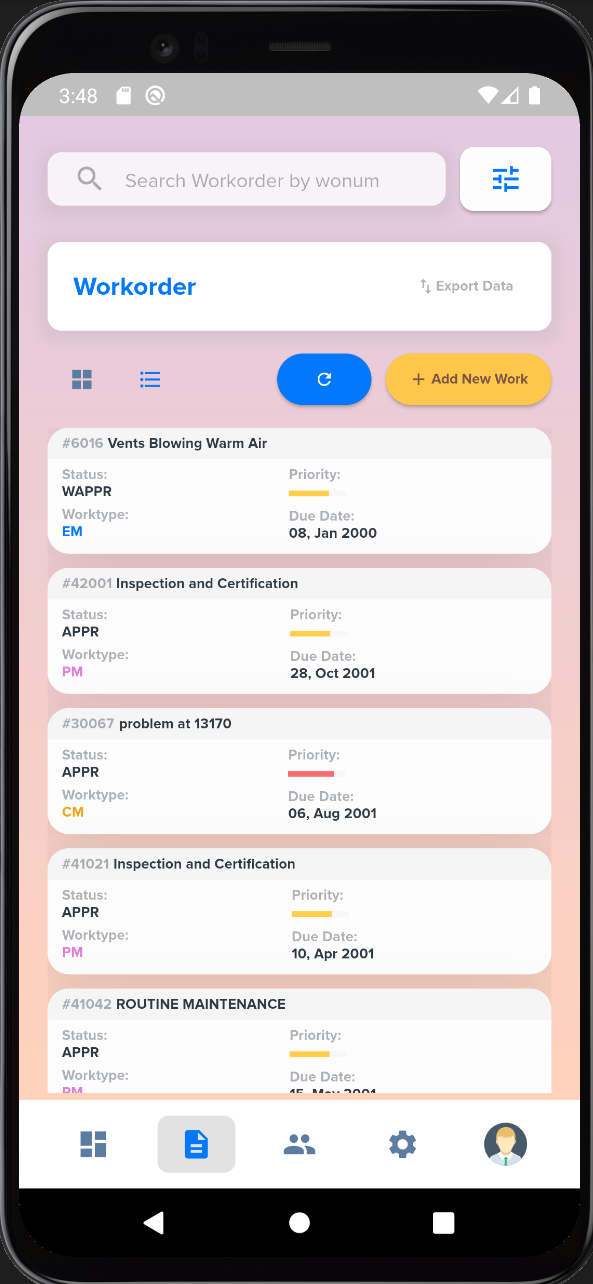 Developing Custom Mobile App using Maximo REST API