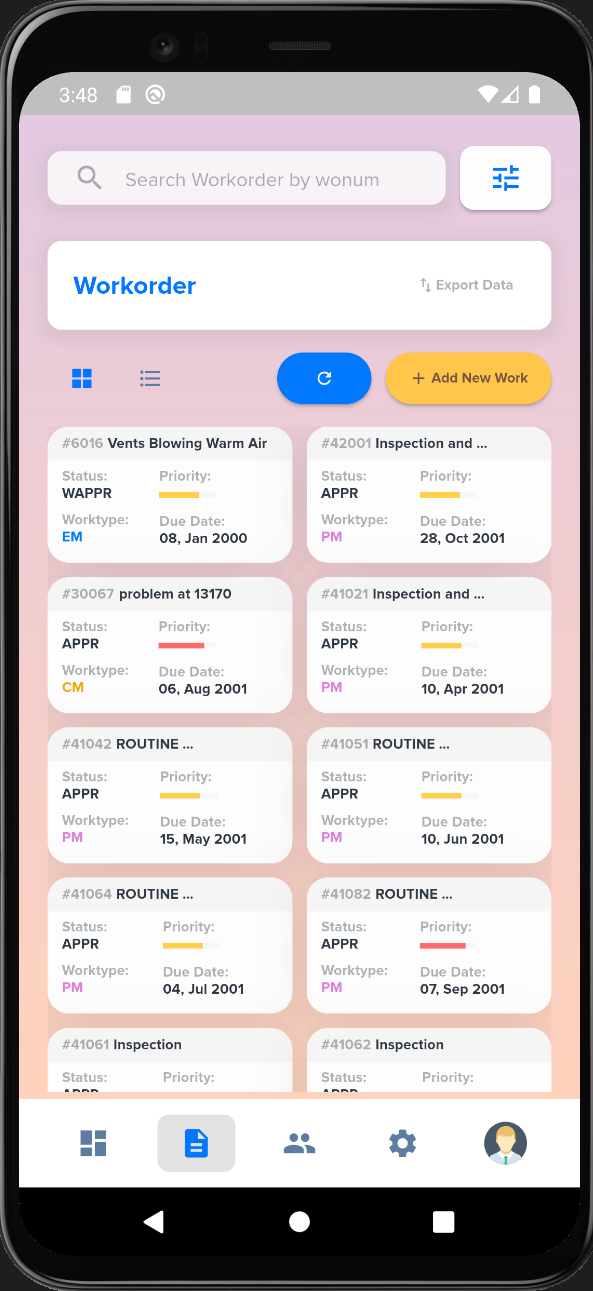 Developing Custom Mobile App using Maximo REST API