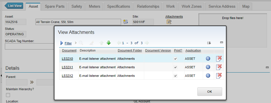 Maximo and Attachments