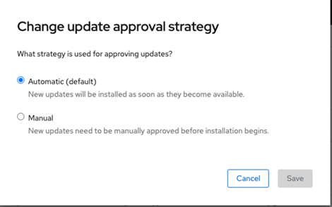 4 - Update Approval Strategy