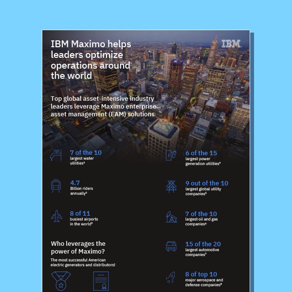 IBM Maximo Helps Leaders Optimize Operations Around the World